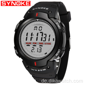 SYNOKE 61516 Uhren Männer 30M Wasserdichte Elektronische LED Digital Outdoor Herren Sport Armbanduhren Uhren Hombre